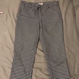 Black and white dress pants